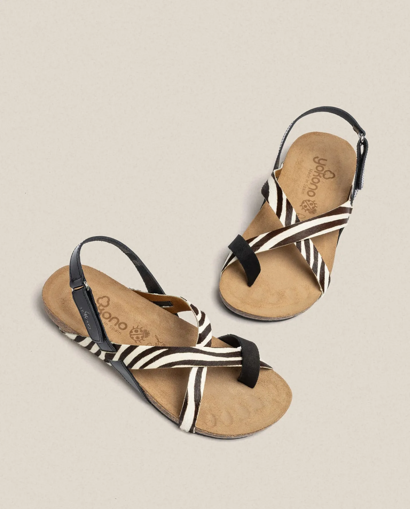 Flat Sandals|Yokono Flat Sandal IBIZA-718 Black