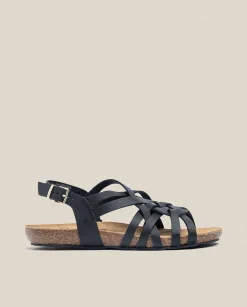 Flat Sandals|Yokono Flat Sandal IBIZA-175 Black