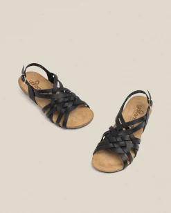 Flat Sandals|Yokono Flat Sandal IBIZA-175 Black