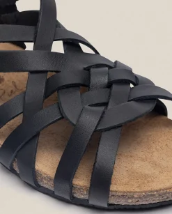 Flat Sandals|Yokono Flat Sandal IBIZA-175 Black
