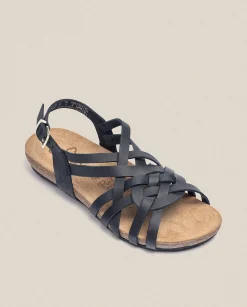 Flat Sandals|Yokono Flat Sandal IBIZA-175 Black