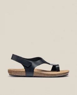 Flat Sandals|Yokono Flat Sandal IBIZA-174 Black