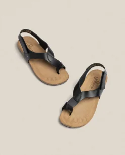 Flat Sandals|Yokono Flat Sandal IBIZA-174 Black