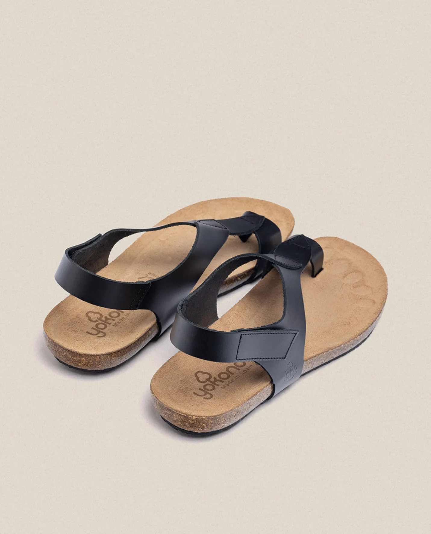 Flat Sandals|Yokono Flat Sandal IBIZA-174 Black