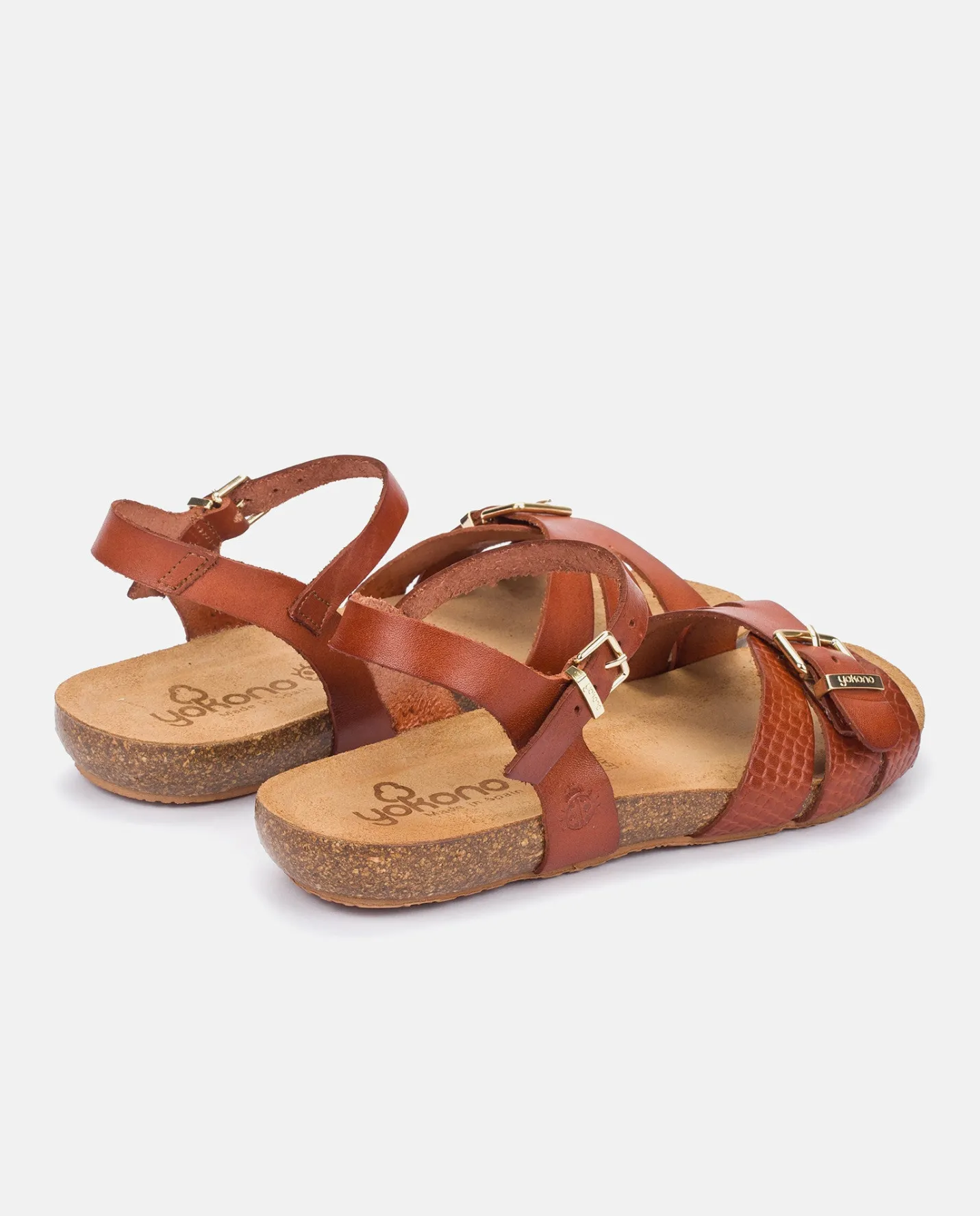 Flat Sandals|Yokono Flat Sandal IBIZA-185 Brown