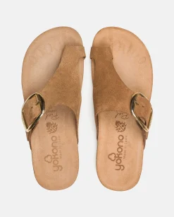 Flat Sandals|Yokono Flat Sandal IBIZA-205 Brown