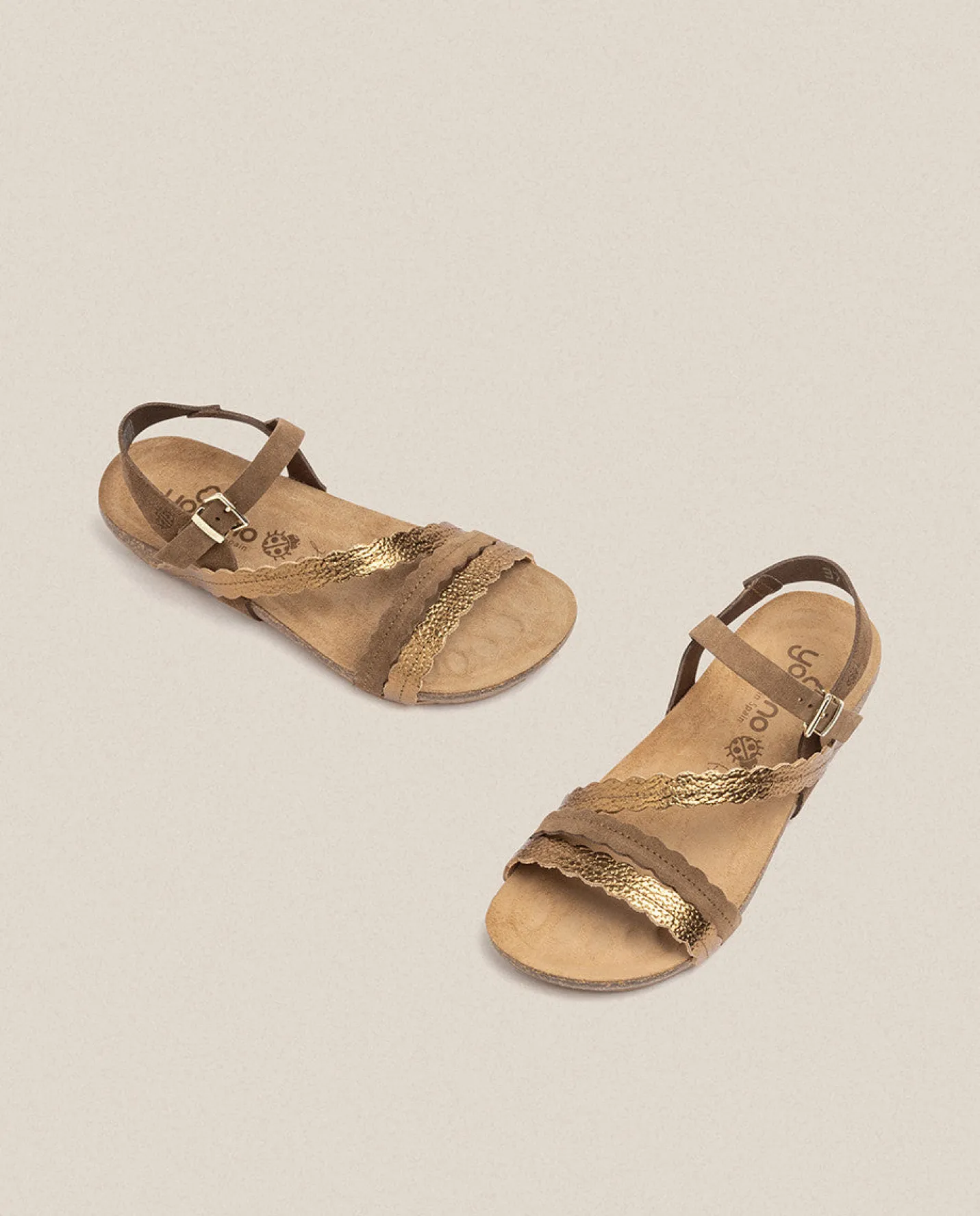 Flat Sandals|Yokono Flat Sandal IBIZA-176 Brown