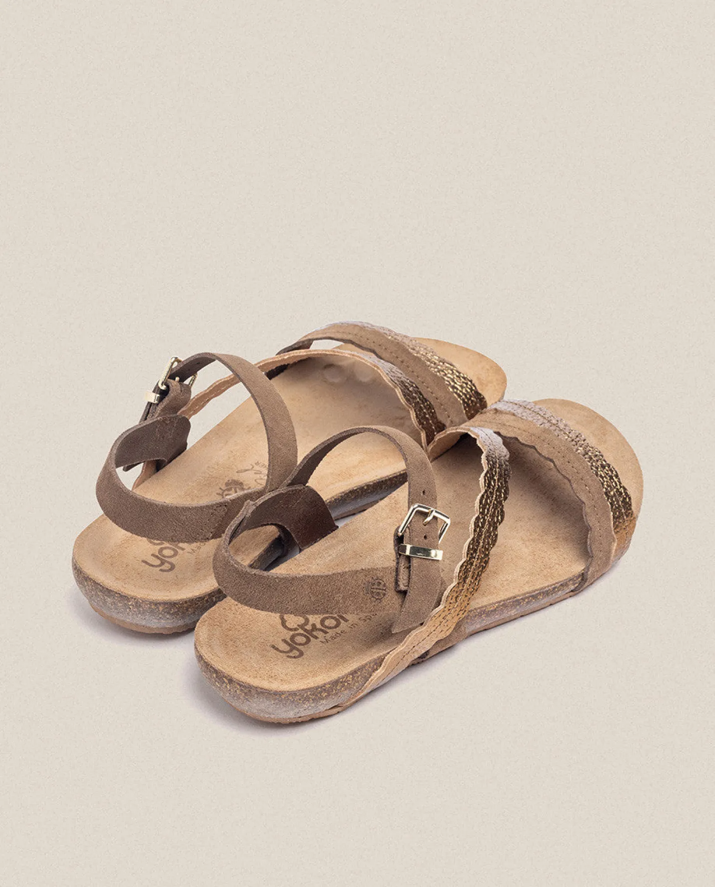 Flat Sandals|Yokono Flat Sandal IBIZA-176 Brown