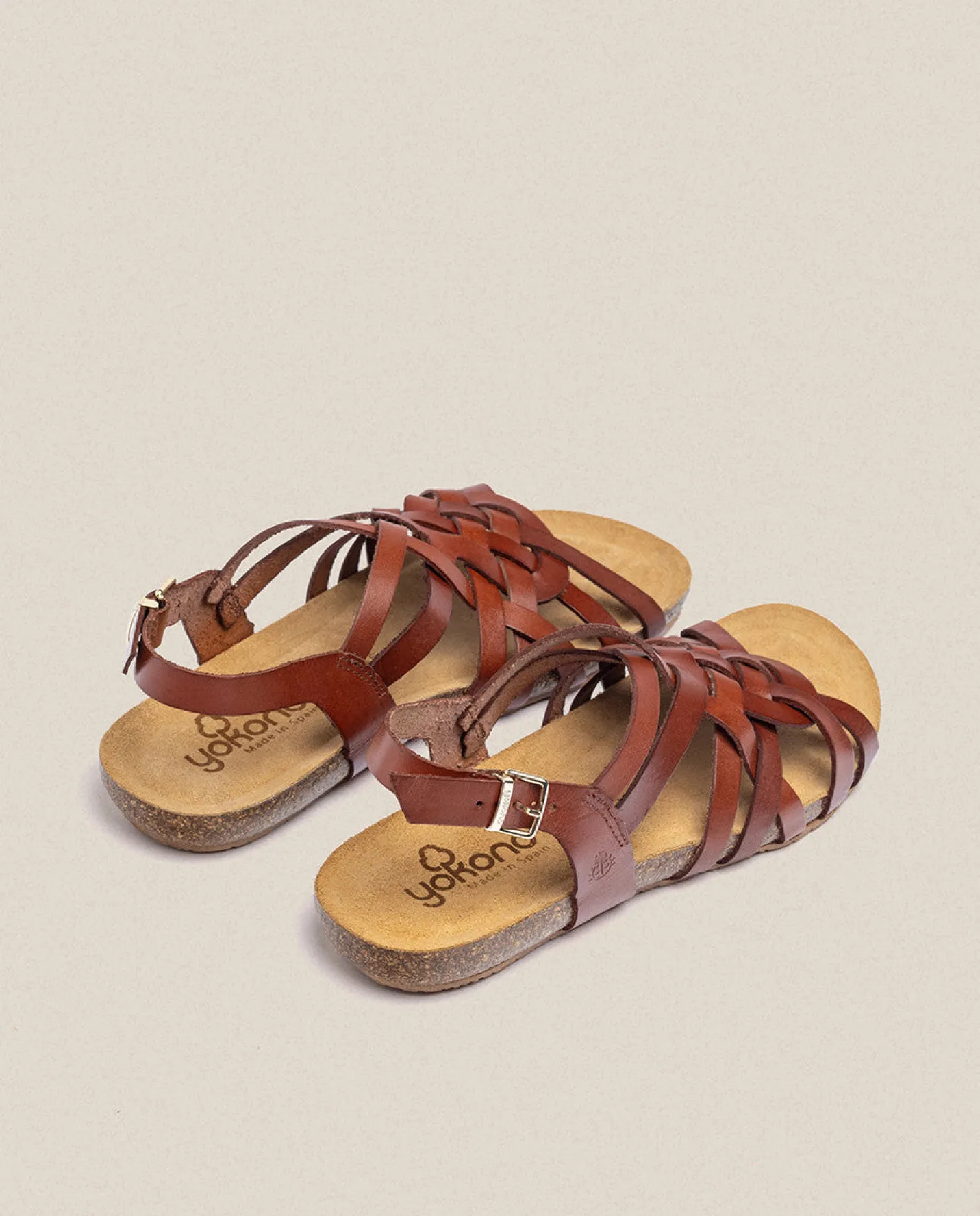Flat Sandals|Yokono Flat Sandal IBIZA-175 Brown