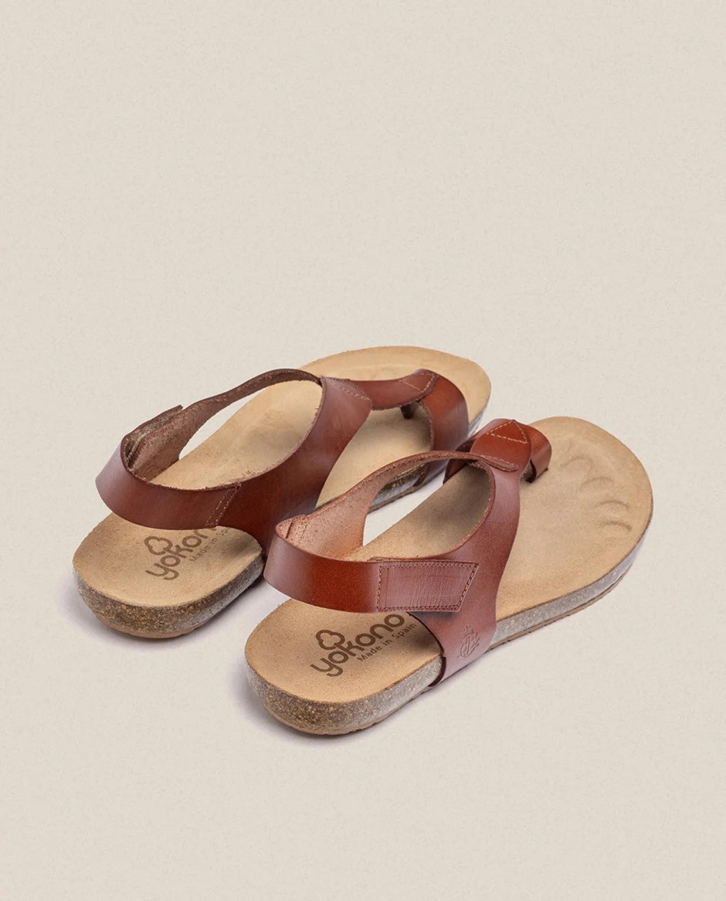 Flat Sandals|Yokono Flat Sandal IBIZA-174 Brown
