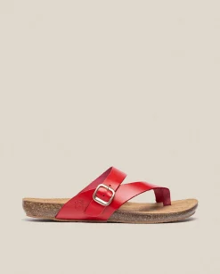 Flat Sandals|Yokono Flat Sandal IBIZA-013 Red