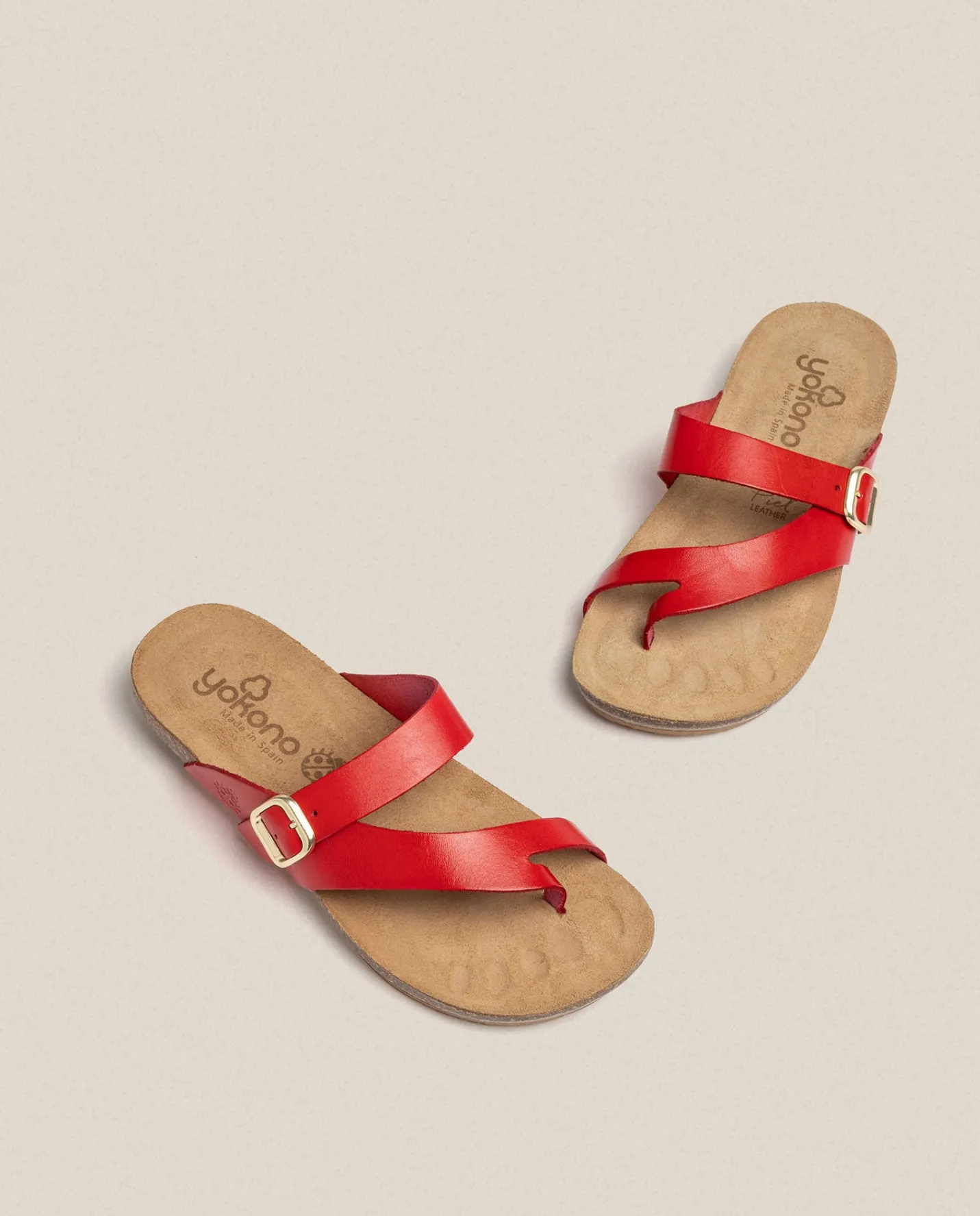 Flat Sandals|Yokono Flat Sandal IBIZA-013 Red