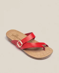 Flat Sandals|Yokono Flat Sandal IBIZA-013 Red
