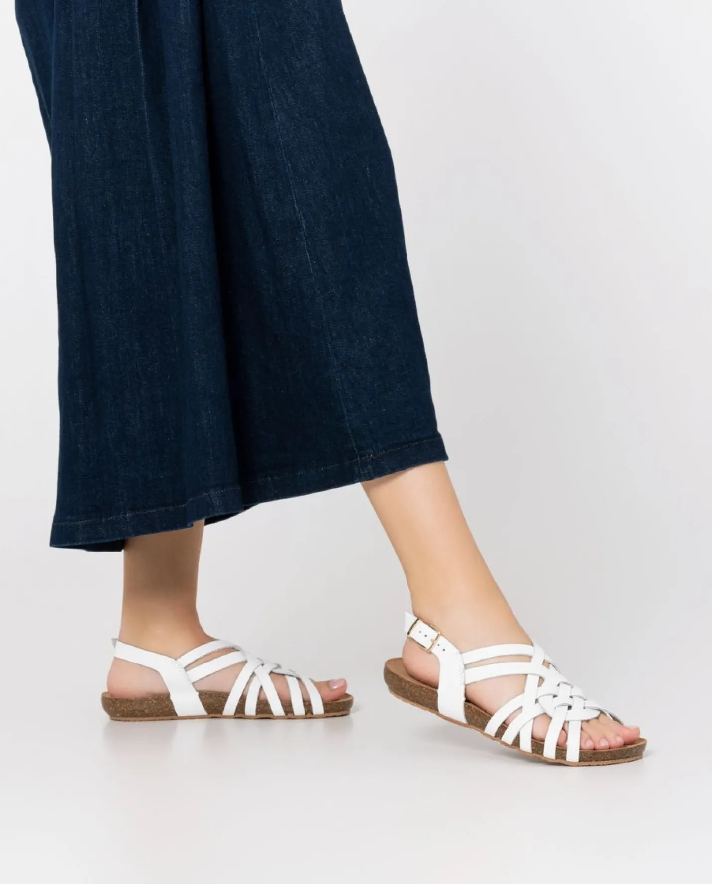 Flat Sandals|Yokono Flat Sandal IBIZA-175 White