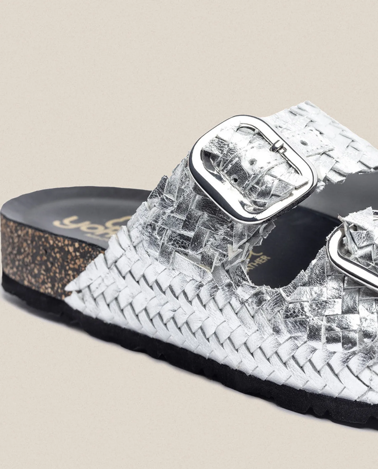 Flat Sandals|Yokono Flat Sandal Jerba 143 Silver