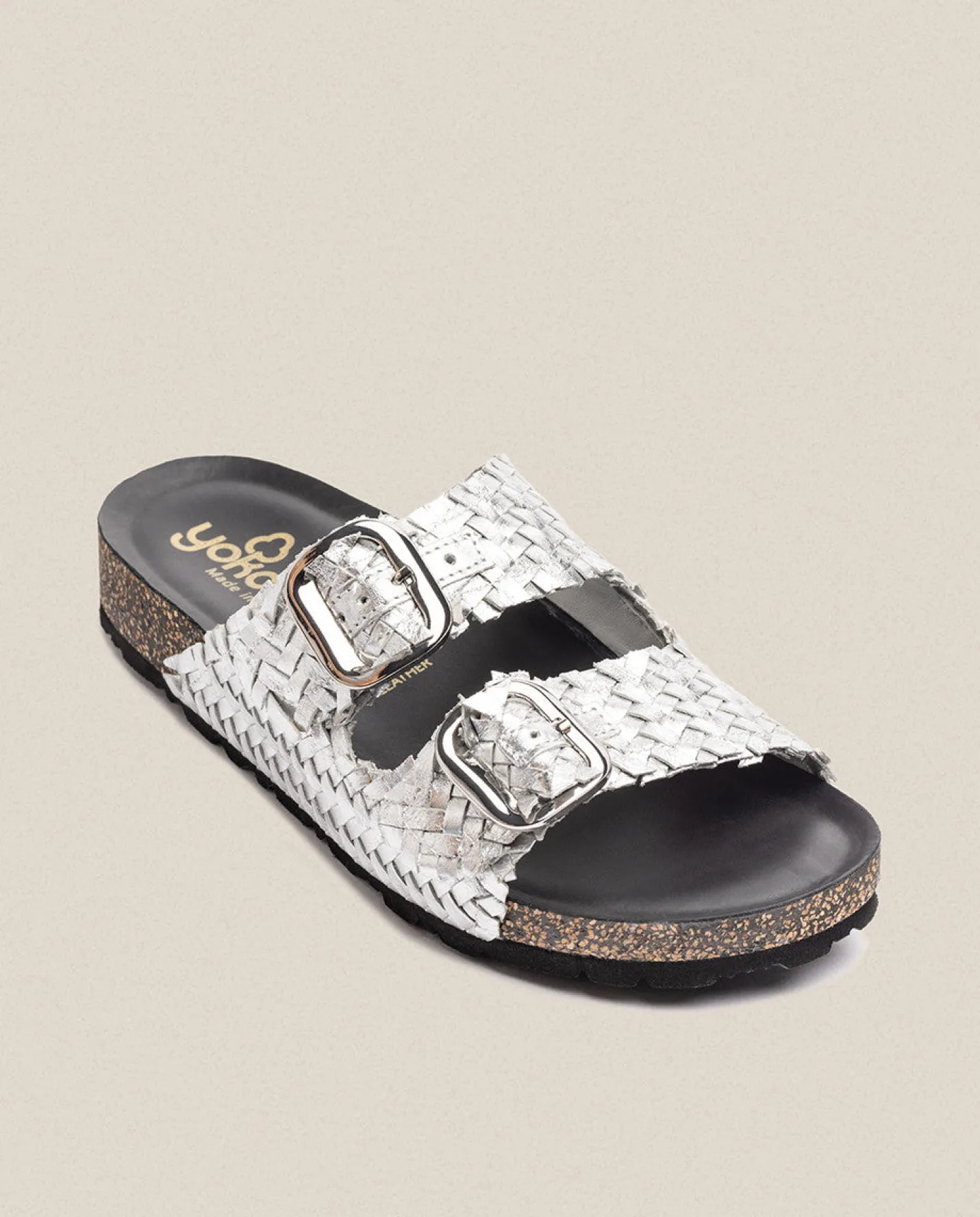 Flat Sandals|Yokono Flat Sandal Jerba 143 Silver