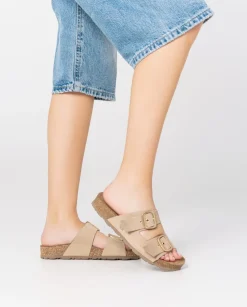 Flat Sandals|Yokono Flat Sandal JERBA-136 Beige
