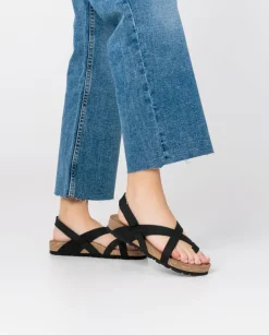 Flat Sandals|Yokono Flat Sandal JERBA-718 Black
