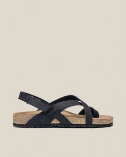 Flat Sandals|Yokono Flat Sandal JERBA-718 Black