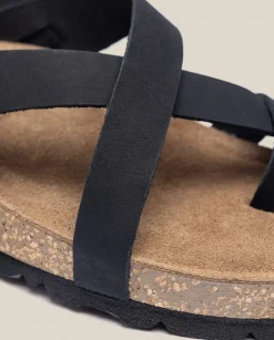 Flat Sandals|Yokono Flat Sandal JERBA-718 Black
