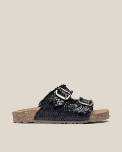 Flat Sandals|Yokono Flat Sandal JERBA-143 Black