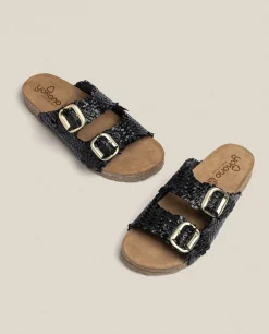 Flat Sandals|Yokono Flat Sandal JERBA-143 Black