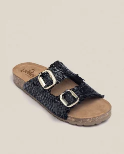 Flat Sandals|Yokono Flat Sandal JERBA-143 Black