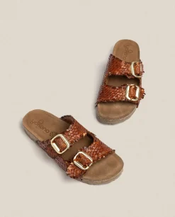 Flat Sandals|Yokono Flat Sandal JERBA-143 Brown