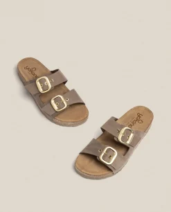 Flat Sandals|Yokono Flat Sandal JERBA-136 Brown