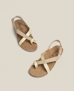 Flat Sandals|Yokono Flat Sandal JERBA-718 Gold