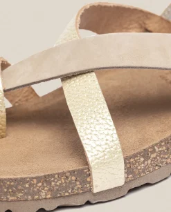 Flat Sandals|Yokono Flat Sandal JERBA-718 Gold