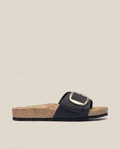 Flat Sandals|Yokono Flat Sandal JERBA-114 Noir