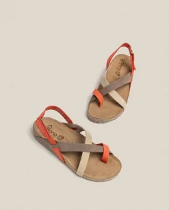 Flat Sandals|Yokono Flat Sandal JERBA-718 Red