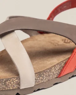 Flat Sandals|Yokono Flat Sandal JERBA-718 Red