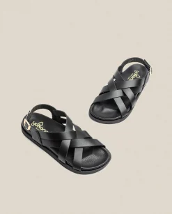 Flat Sandals|Yokono Flat Sandal Morena 005 Black