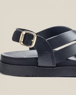 Flat Sandals|Yokono Flat Sandal Morena 005 Black