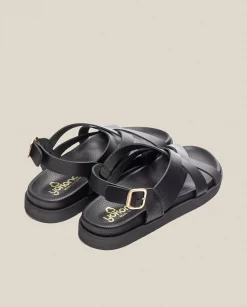 Flat Sandals|Yokono Flat Sandal Morena 005 Black