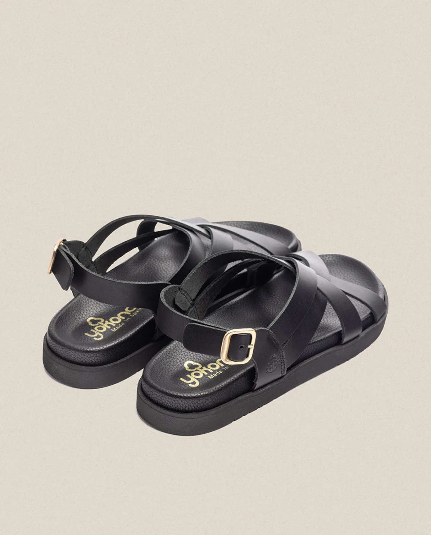 Flat Sandals|Yokono Flat Sandal Morena 005 Black