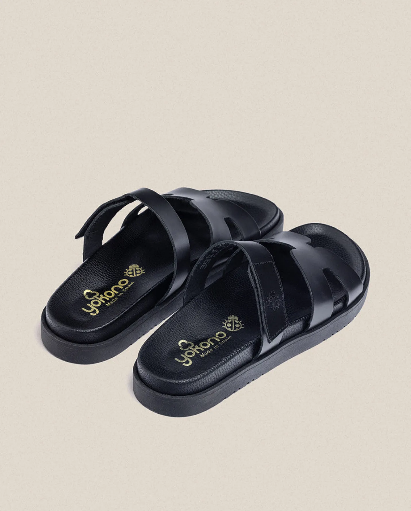 Flat Sandals|Yokono Flat Sandal MORENA-125 Black