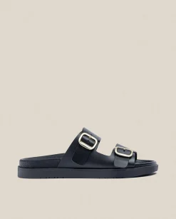 Flat Sandals|Yokono Flat Sandal MORENA-004 Black