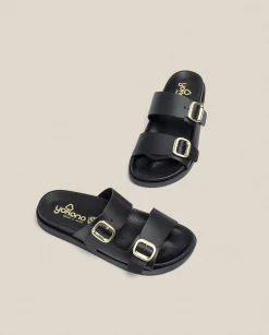 Flat Sandals|Yokono Flat Sandal MORENA-004 Black