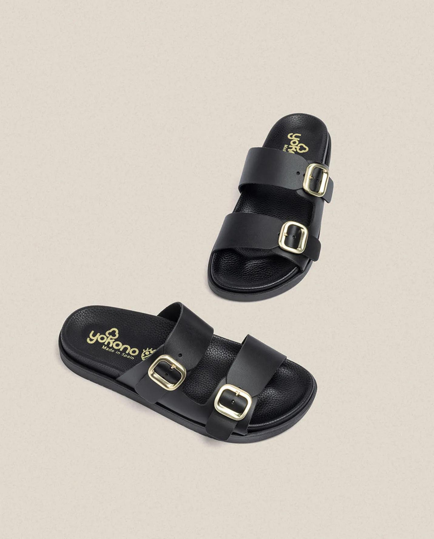 Flat Sandals|Yokono Flat Sandal MORENA-004 Black