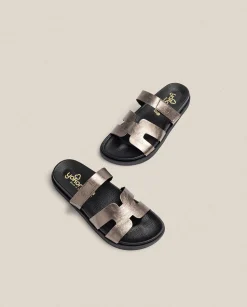 Flat Sandals|Yokono Flat Sandal MORENA-125 Grey