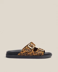 Flat Sandals|Yokono Flat Sandal MORENA-004 Leopard