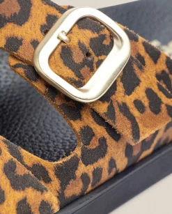 Flat Sandals|Yokono Flat Sandal MORENA-004 Leopard