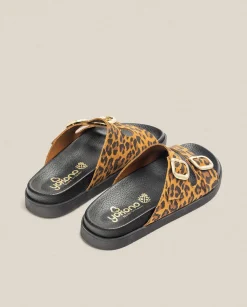 Flat Sandals|Yokono Flat Sandal MORENA-004 Leopard