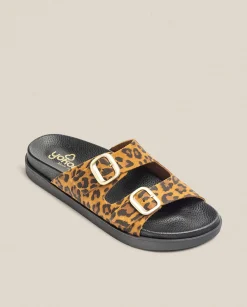 Flat Sandals|Yokono Flat Sandal MORENA-004 Leopard