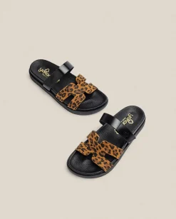 Flat Sandals|Yokono Flat Sandal MORENA-125 Leopard