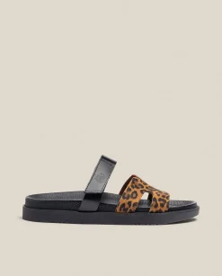 Flat Sandals|Yokono Flat Sandal MORENA-125 Leopard