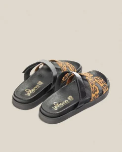 Flat Sandals|Yokono Flat Sandal MORENA-125 Leopard